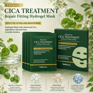WellDerma Premium CICA Treatment Repair Fitting Mask (box of 4)