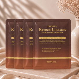 WellDerma Premium Retinol Collagen Lifting Restore Mask (box of 4)