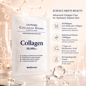 WellDerma Sapphire Collagen Hydro Essential Mask (box of 10)