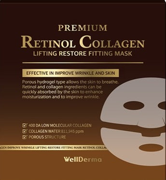 WellDerma Premium Retinol Collagen Lifting Restore Fitting Mask
